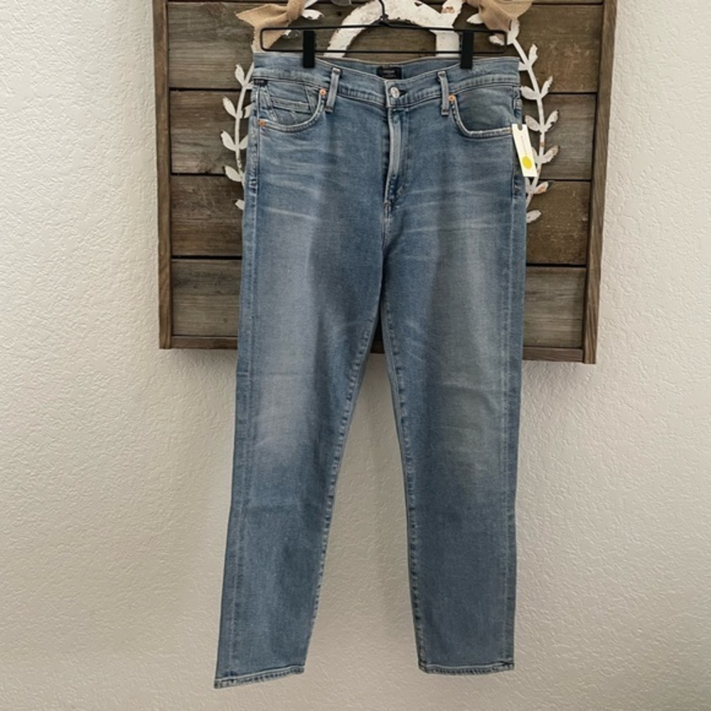 Anthropologie Citizens of Humanity Rocket high rise cropped denim 31 NWT